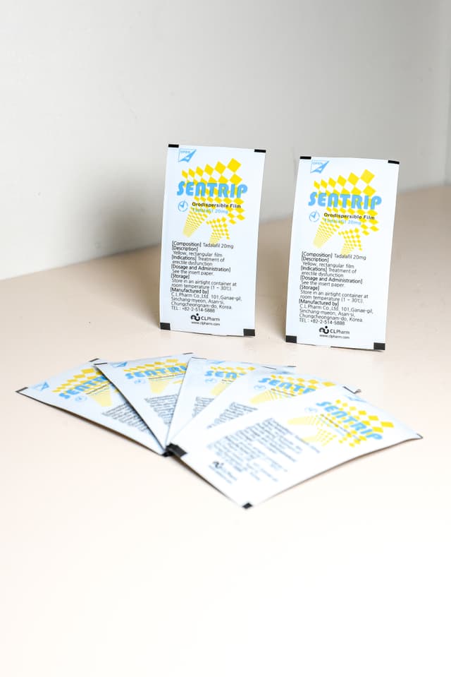 Sentrip product packaging and leaflets