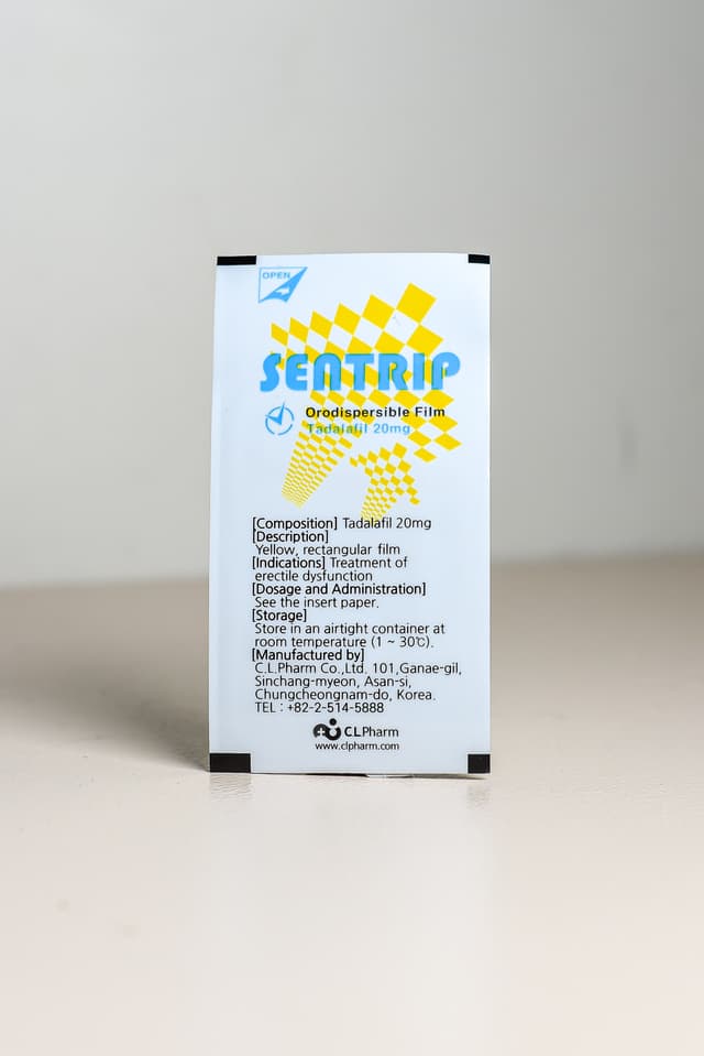 Sentrip Oral Strips - Tadalafil 20mg
